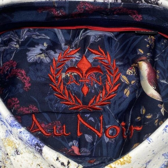 Au Noir Men’s Magnani Long Sleeve Button-Up Shirt Size 4XL White - Picture 2 of 15